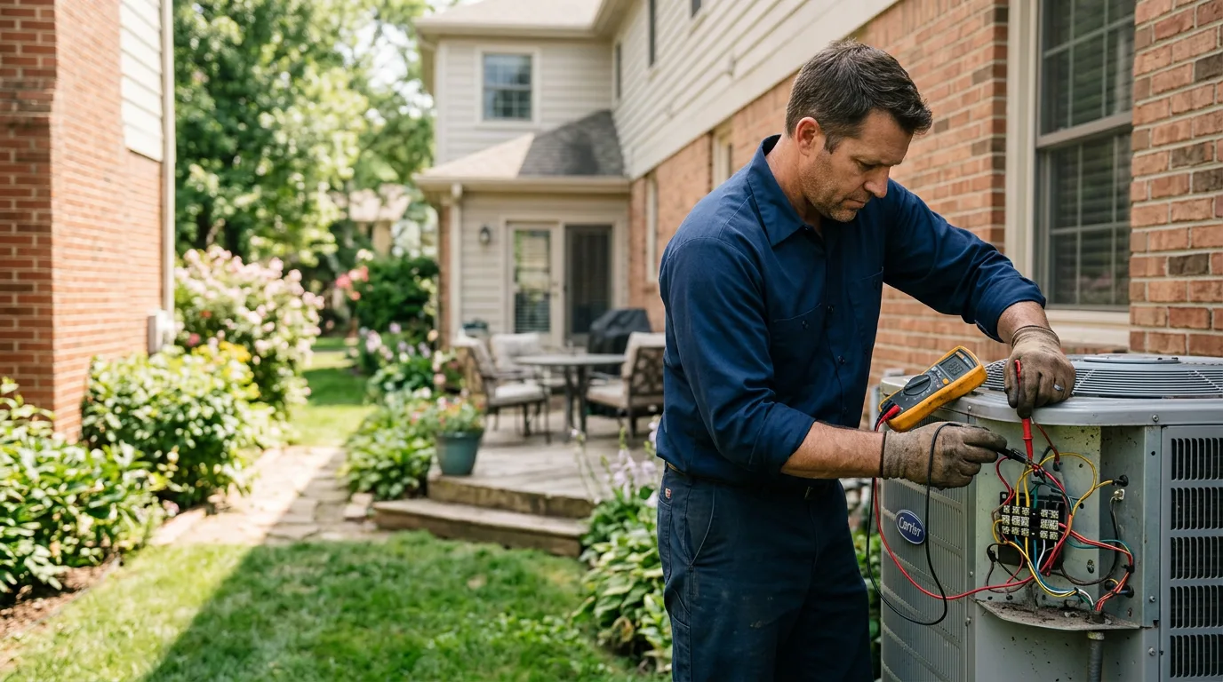 HVAC technician working near Limekiln, PA